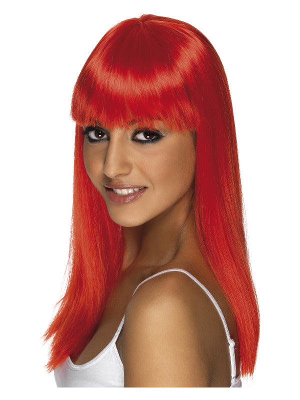 Glamourama Wig Neon Red