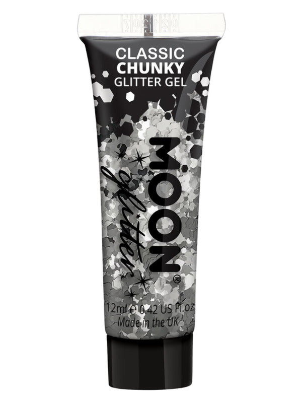 Adult Moon Glitter Classic Chunky Glitter Gel Silver