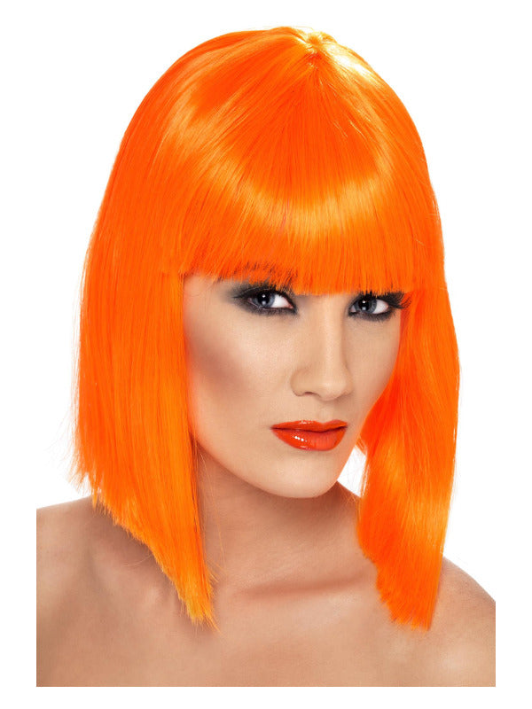 Glam Wig Neon Orange
