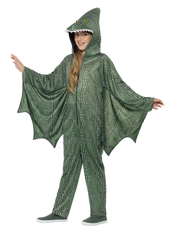 Kids Pterodactyl Dinosaur Costume Green