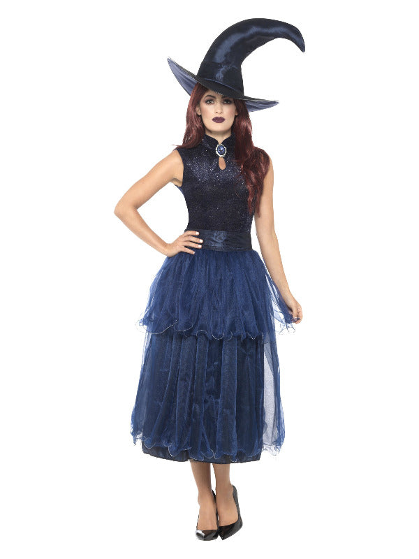 Deluxe Midnight Witch Costume Blue