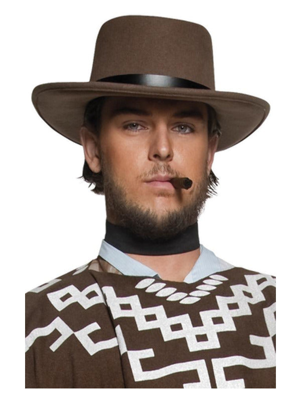 Authentic Western Wandering Gunman Hat Brown
