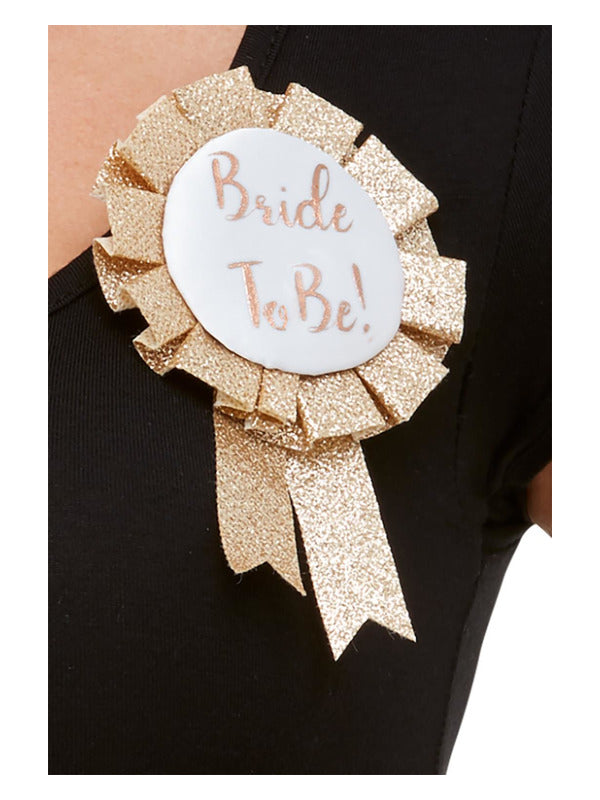 Bride To Be Rosette Rose Gold