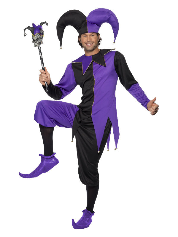 Medieval Jester Costume Purple