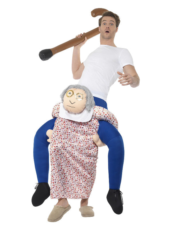 Piggyback Grandma Costume MultiColoured