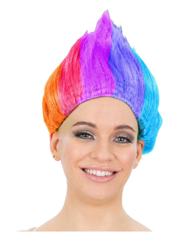90s Troll Wig Rainbow