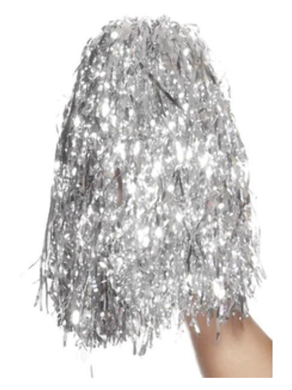 Pom Poms Metallic Silver