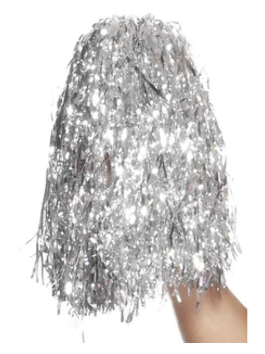 Pom Poms Metallic Silver