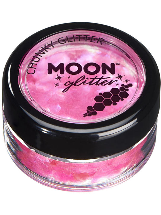 Adult Moon Glitter Iridescent Chunky Glitter Pink