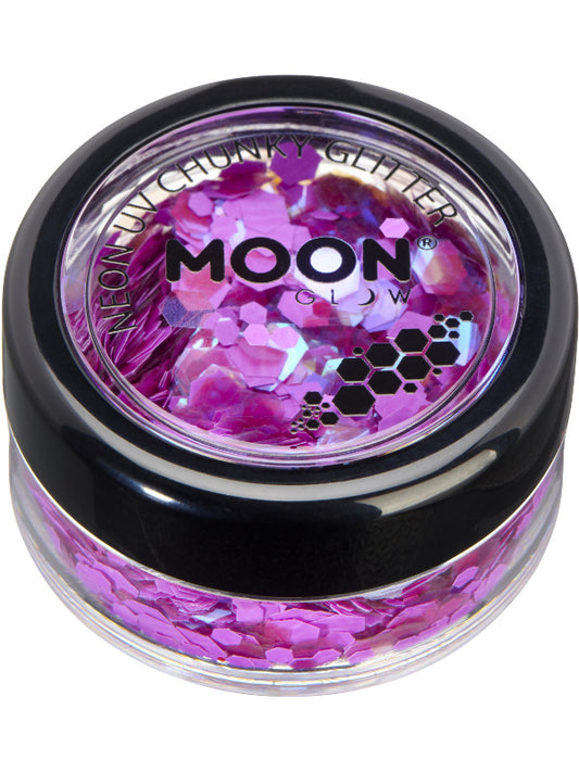 Moon Glow  Neon UV Chunky Glitter Purple