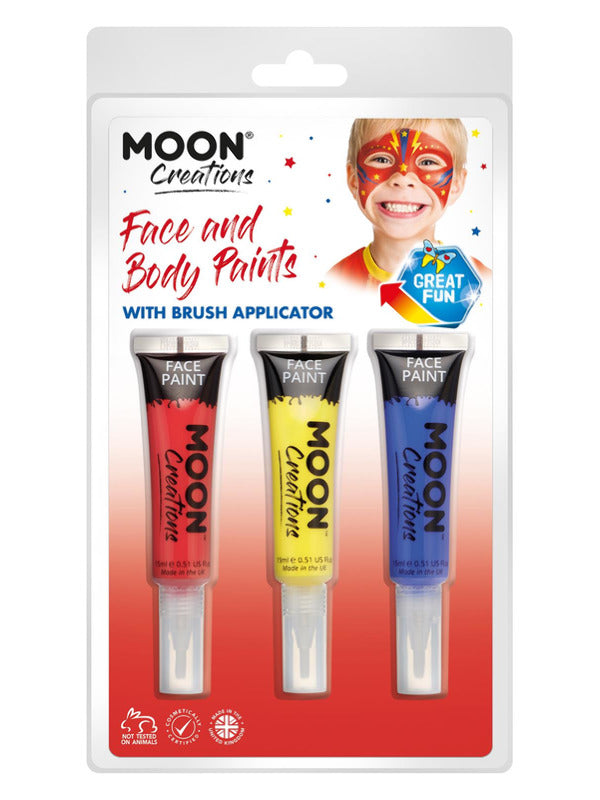 Adult Moon Creations Face  Body Paints and Brush (3)