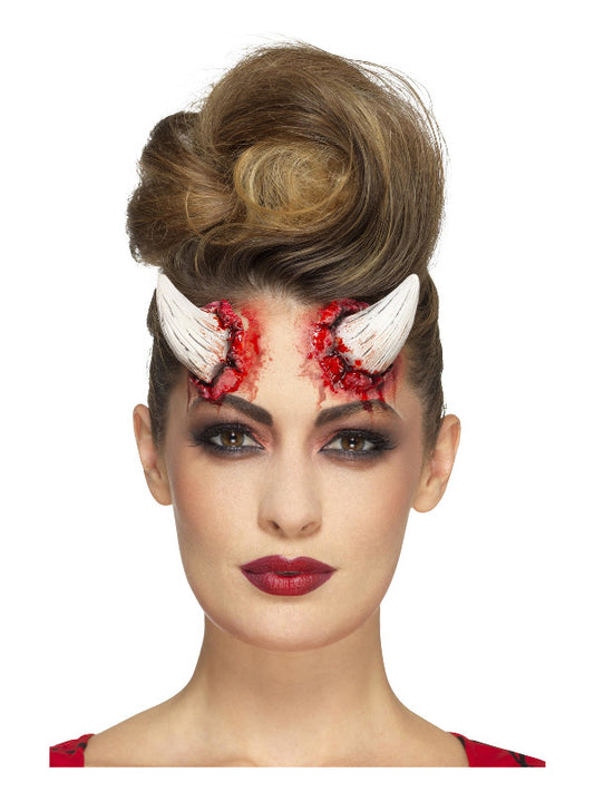 Adult Smiffys MakeUp FX Latex Devil Horn Prosthetics