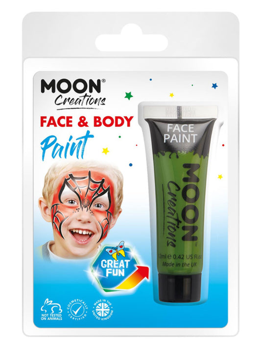 Adult Moon Creations Face  Body Paint Green (2)