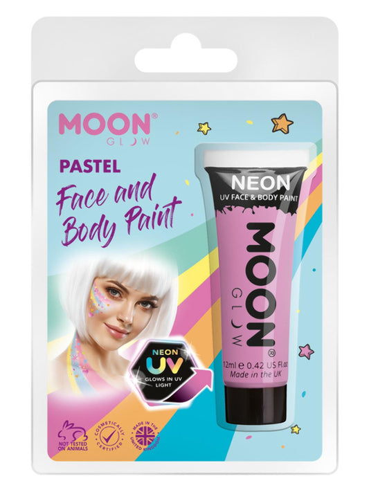 Adult Moon Glow Pastel Neon UV Face Paint Pastel Lilac