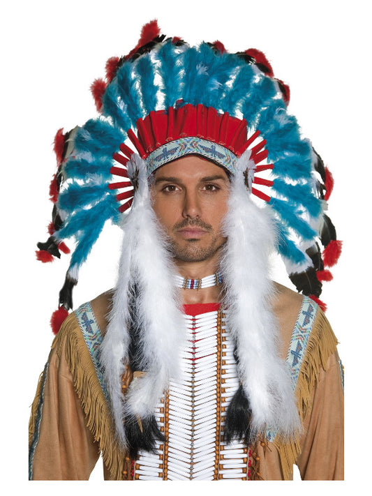 Native American Inspired Headdress Blue