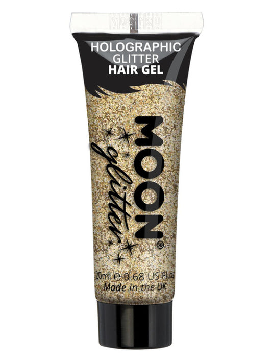 Moon Glitter Holographic Glitter Hair Gel Gold