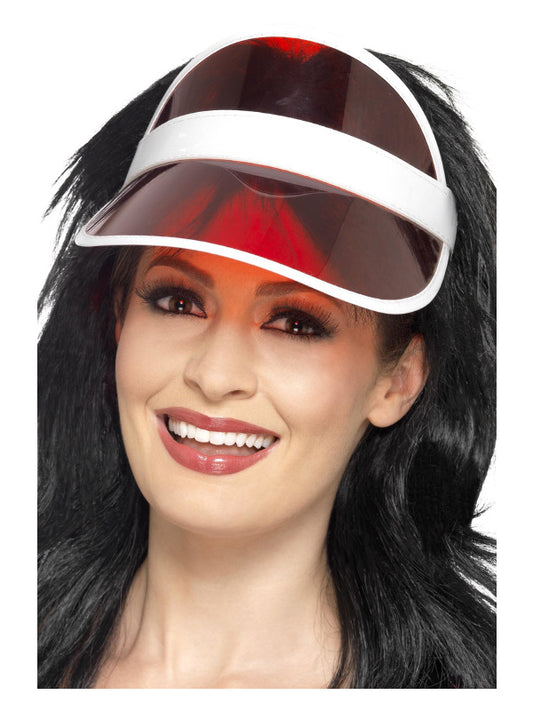 80s Sun Visor Red