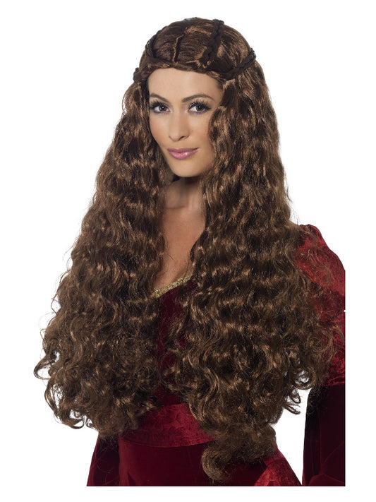 Medieval Princess Wig Brown
