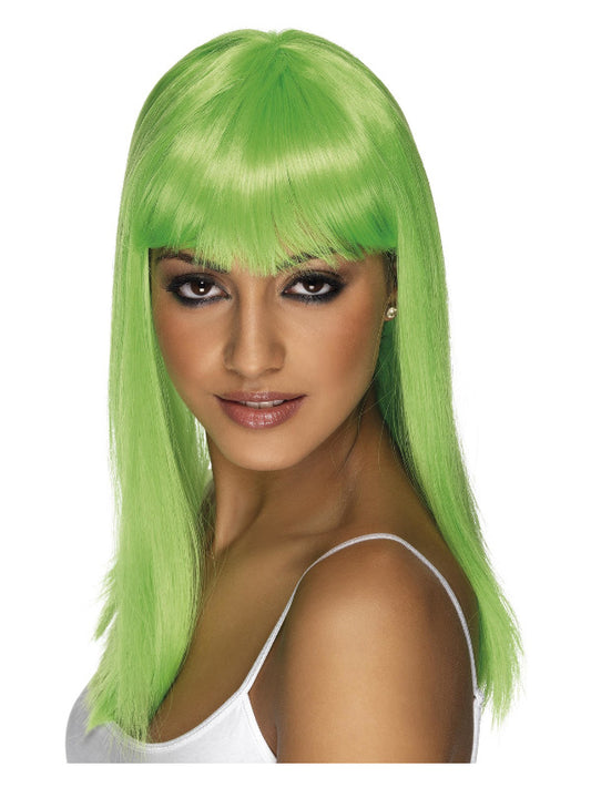 Glamourama Wig Neon Green