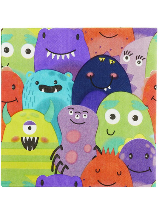 Unspecified Monster Tableware Party Napkins x8
