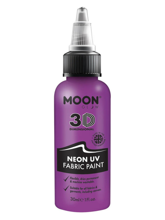 Adult Moon Glow  Neon UV Intense Fabric Paint Purple