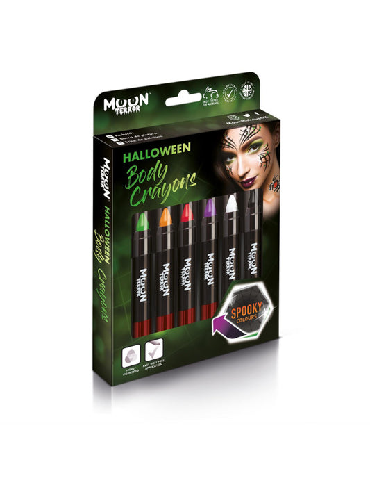 Moon Terror Halloween Body Crayons Assorted