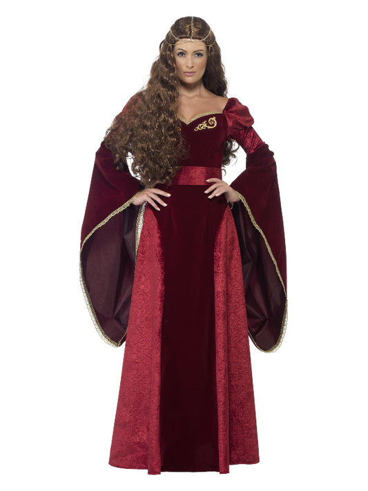 Deluxe Medieval Queen Costume Red