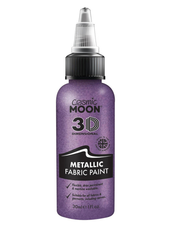 Adult Cosmic Moon Metallic Fabric Paint Purple
