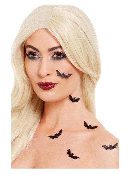 Smiffys MakeUp FX 3D Bat Stickers Black