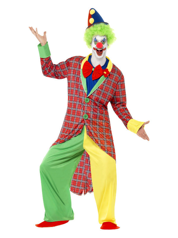 Deluxe La Circus Clown Costume MultiColoured