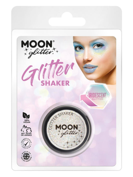Adult Moon Glitter Iridescent Glitter Shakers White (2)