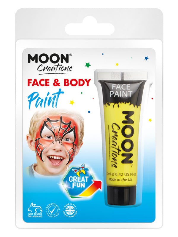 Adult Moon Creations Face  Body Paint Yellow (2)