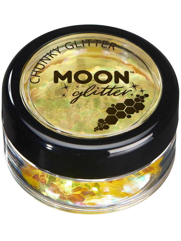 Adult Moon Glitter Iridescent Chunky Glitter Yellow