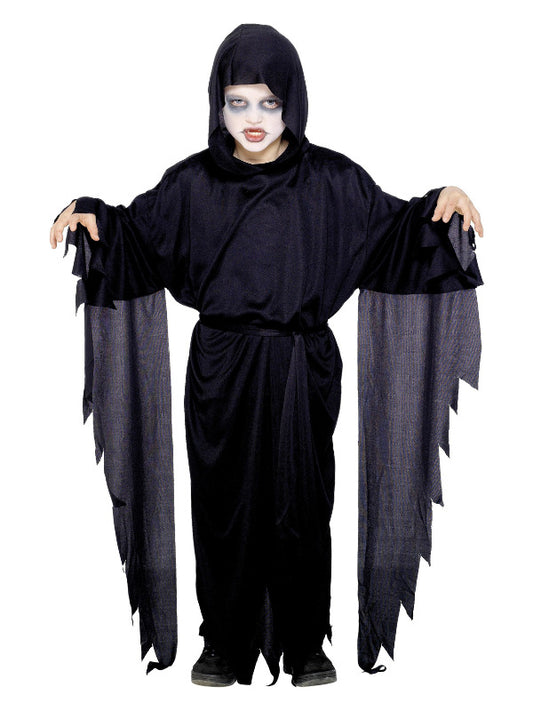 Kids Screamer Ghost Costume Black