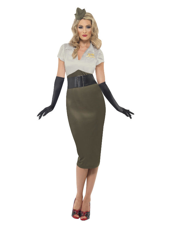 WW2 Army Pin Up Spice Darling Costume Green