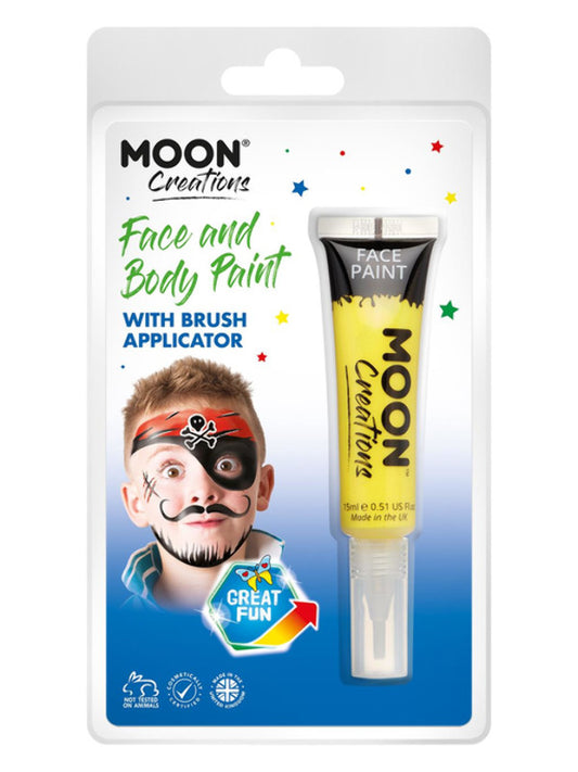 Adult Moon Creations Face  Body Paints Yellow (2)