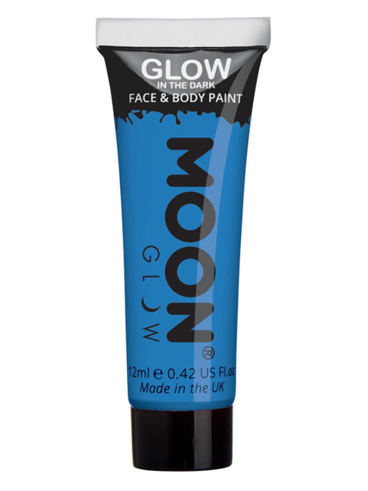 Adult Moon Glow  Glow in the Dark Face Paint Blue (2)