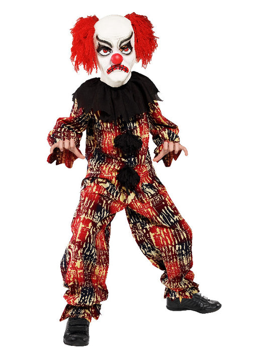 Kids Scary Clown Costume Red