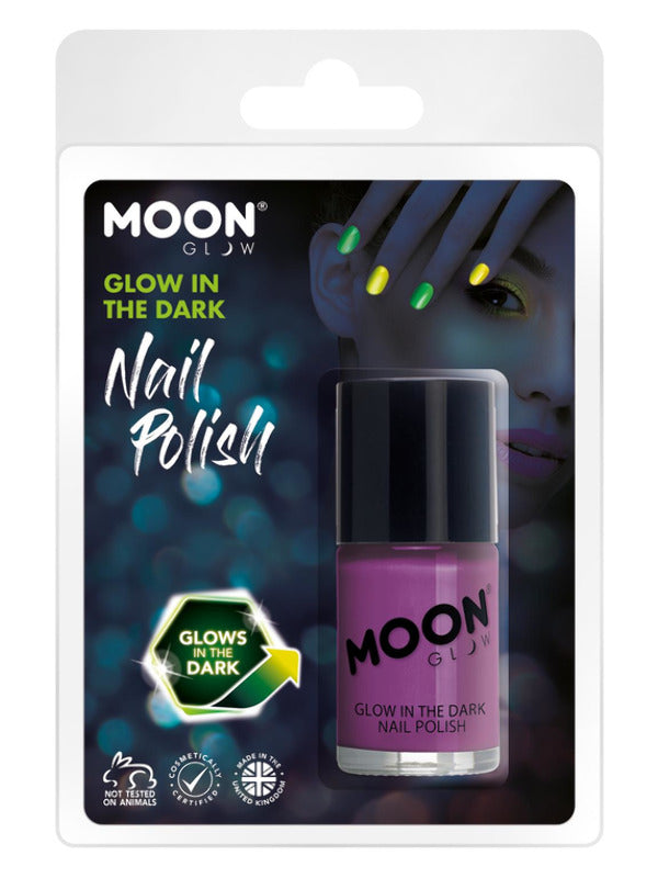 Adult Moon Glow  Glow in the Dark Nail Polish Purple (2)