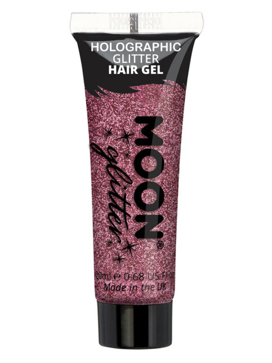 Adult Moon Glitter Holographic Glitter Hair Gel Pink