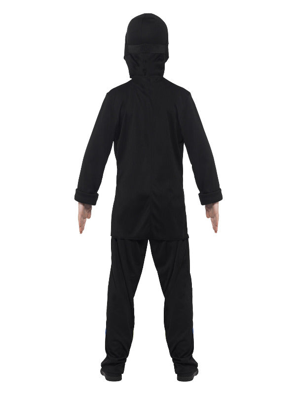 Kids Ninja Assassin Costume Black  Blue