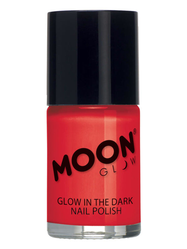 Adult Moon Glow  Glow in the Dark Nail Polish Red