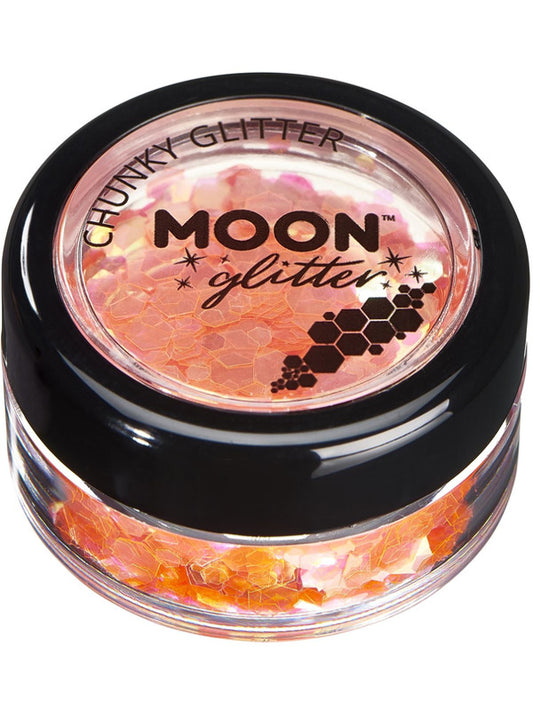 Adult Moon Glitter Iridescent Chunky Glitter Orange