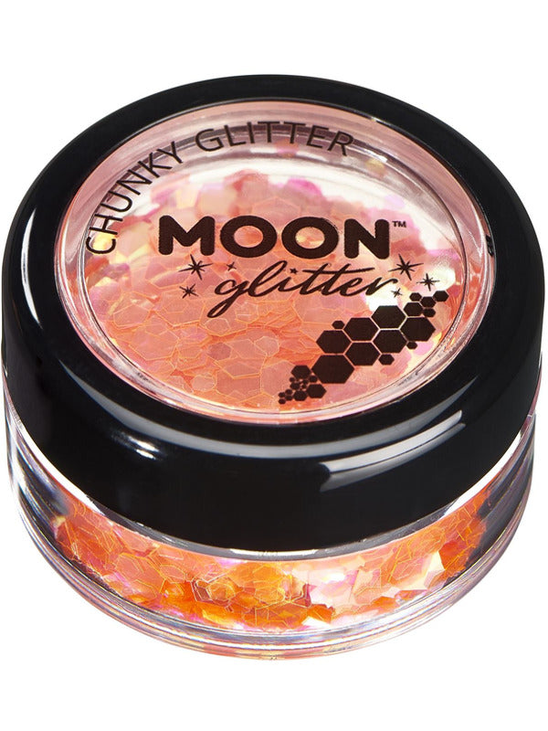 Adult Moon Glitter Iridescent Chunky Glitter Orange