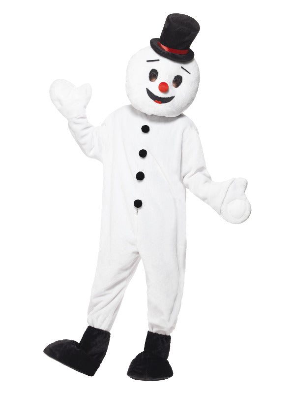 Snowman Mascot Costume White