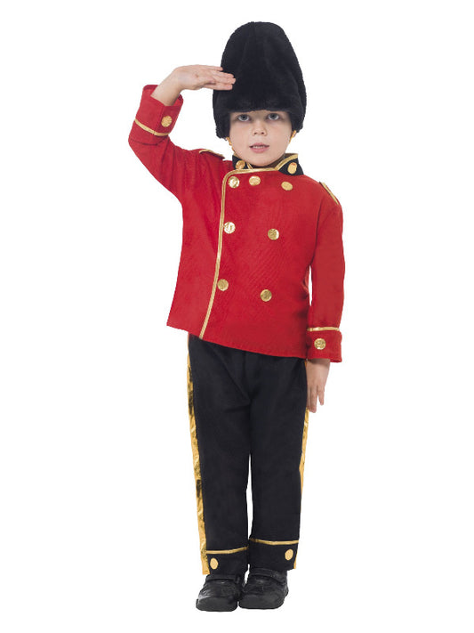 Kids Busby Guard Costume Red