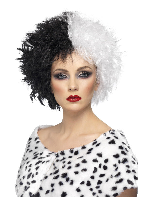 Evil Madame Wig Black  White