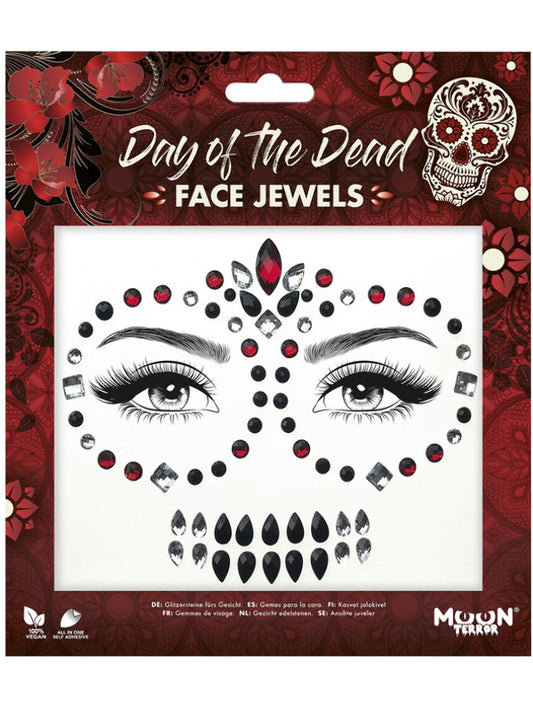 Moon Terror Face Jewels Day of the Dead