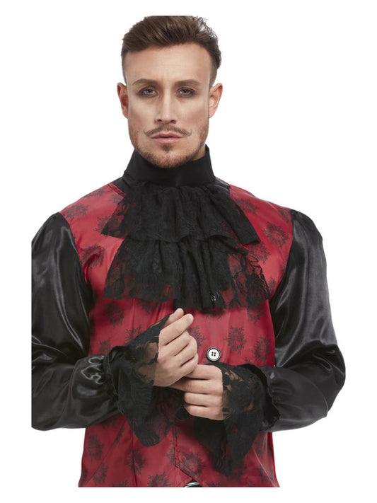 Cravat  Cuff Set Black