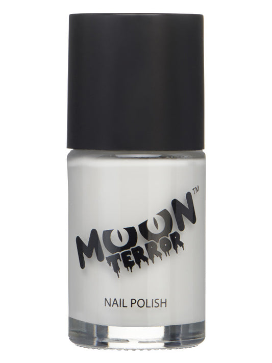 Adult Moon Terror Halloween Nail Polish White